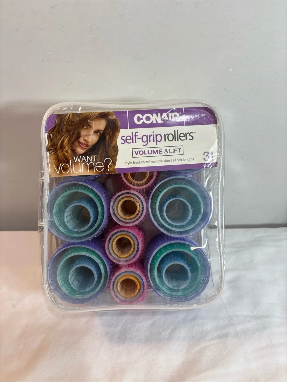 Conair Self-Grip Rollers Set - Blue, Purple, Teal